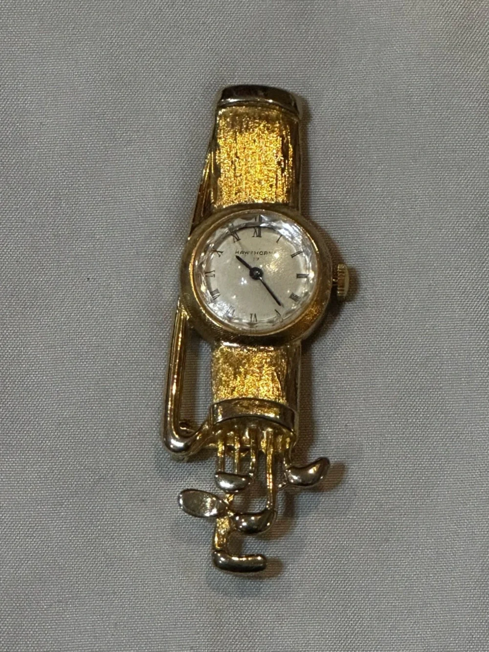 Vintage Gold-tone Ladies Gold Watch Pendant
